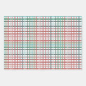 Weihnachtskariert Geschenkpapier Set (Vorderseite 2)
