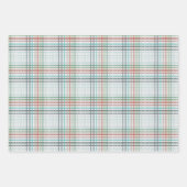 Weihnachtskariert Geschenkpapier Set (Vorderseite)