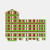 WeihnachtsKariert Geschenkschachtel (Ungefaltet)