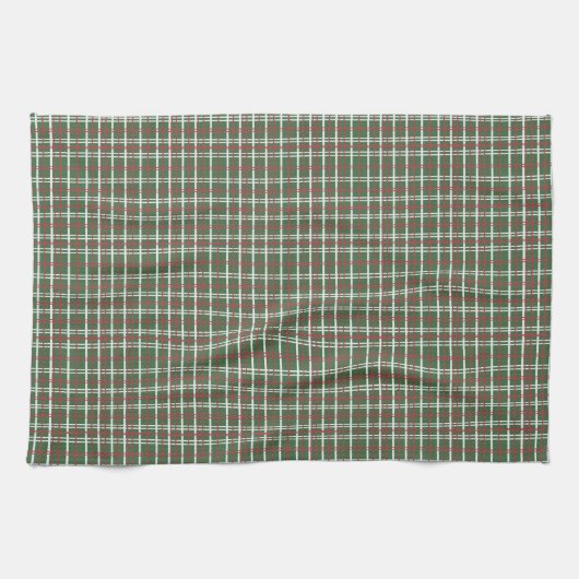 Weihnachtskariert Geschirrtuch (Horizontal)