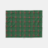 Weihnachtskariert Grün, Rot, Gold Fleecedecke (Vorderseite (Horizontal))