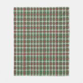 Weihnachtskariert, Grün, Rot, Weiß Fleecedecke (Vorderseite)
