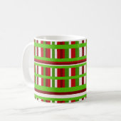 WeihnachtsKariert Kaffeetasse (Vorderseite Links)