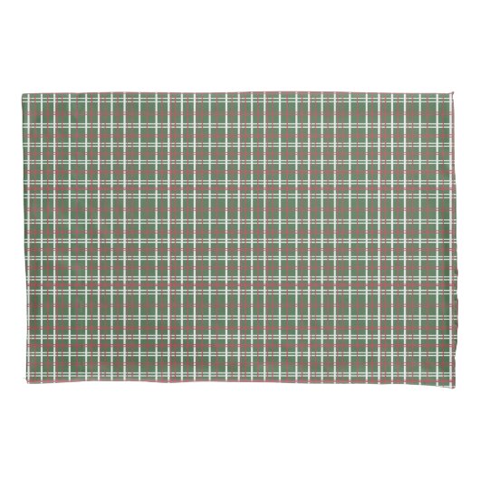 Weihnachtskariert Kissenbezug (Vorderseite)