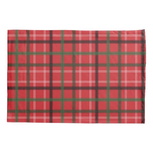 Weihnachtskariert Kissenbezug (Rückseite)