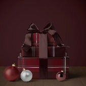Weihnachtskariert klassisch einfach geschenkpapier