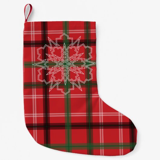 Weihnachtskariert Kleiner Weihnachtsstrumpf (Vorderseite)