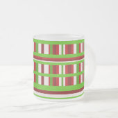 WeihnachtsKariert Mattglastasse (VorderseiteRechts)