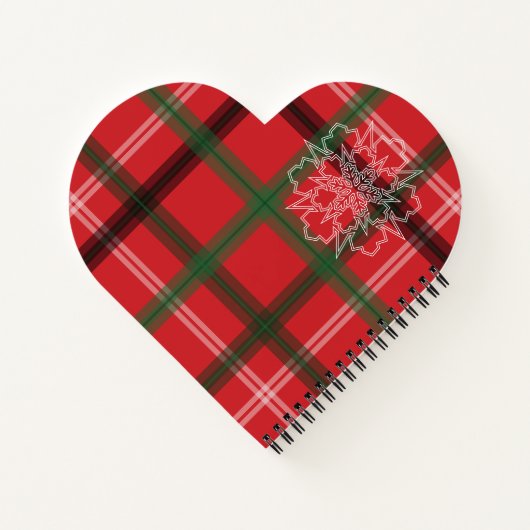 Weihnachtskariert Notizblock (Rückseite)