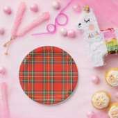 WeihnachtsKariert Pappteller (Party)