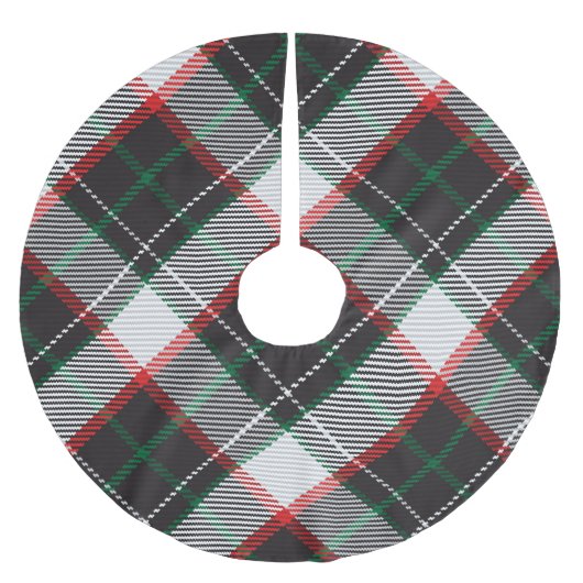 Weihnachtskariert Polyester Weihnachtsbaumdecke (Vorderseite)
