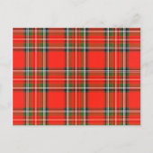 WeihnachtsKariert Postkarte (Vorderseite)