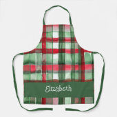 WeihnachtsKariert Schürze (Vorderseite)