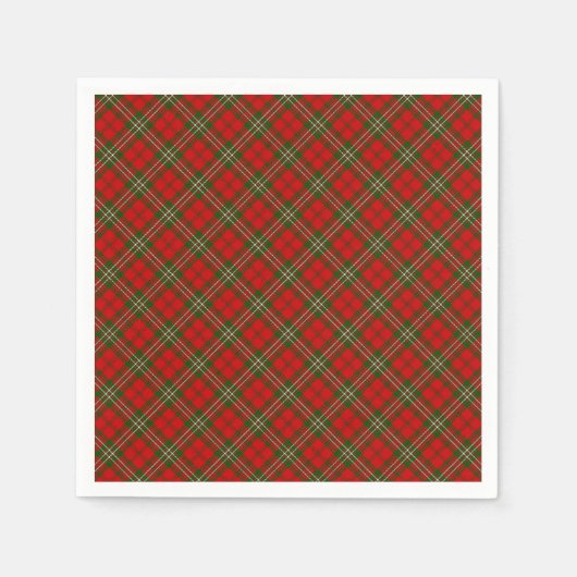 WeihnachtsKariert Serviette (Vorderseite)