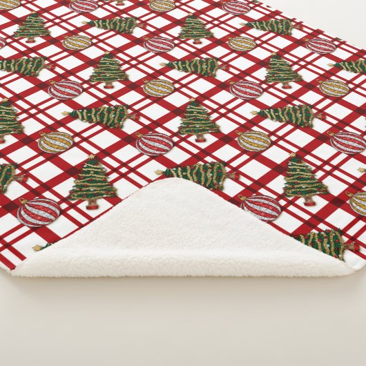 WeihnachtsKariert Sherpadecke (3/4)