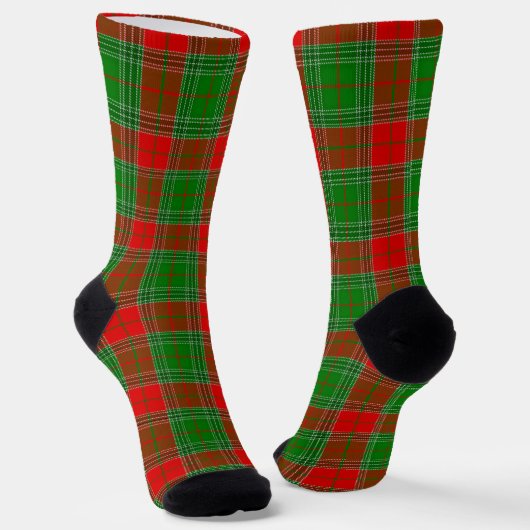 WeihnachtsKariert Socken (Gewinkelt)