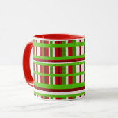 WeihnachtsKariert Tasse (Vorderseite Links)