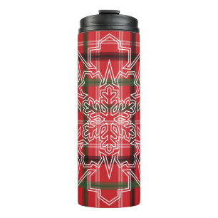 Weihnachtskariert Thermosbecher