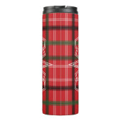 Weihnachtskariert Thermosbecher (Rückseite)