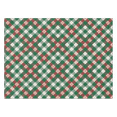 WeihnachtsKariert Tischdecke (Vorderseite (Horizontal))