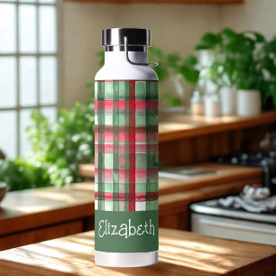 WeihnachtsKariert Trinkflasche