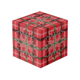 Weihnachtskariert Würfel