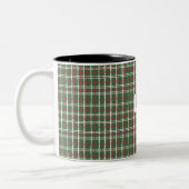 Weihnachtskariert Zweifarbige Tasse (Links)