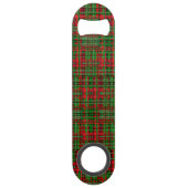 Weihnachtskarierter Tartan Speed Flaschenöffner (Rückseite)