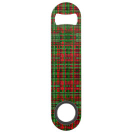 Weihnachtskarierter Tartan Speed Flaschenöffner