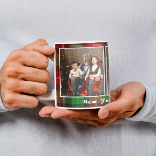 Weihnachtskariertes Foto Coffee Mug Kaffeetasse
