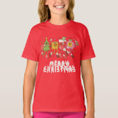 Weihnachtskarikaturen T-Shirt (Vorderseite)