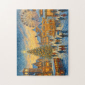 Weihnachtskarneval Stadt Winterdorf Puzzle (Vertikal)