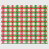 WeihnachtsKaro-Verpackungspapier rot/Grün Geschenkpapier (Flach)