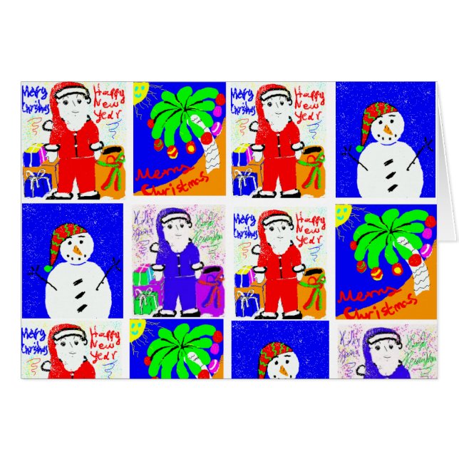 Weihnachtskarte (Vorderseite (Horizontal))