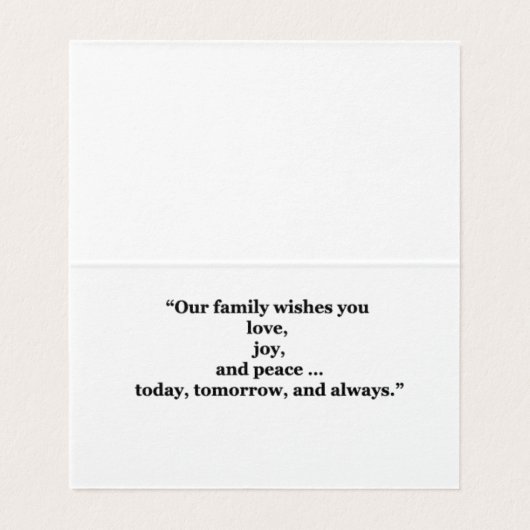 Weihnachtskarte (Innenseite Aufgefaltet)