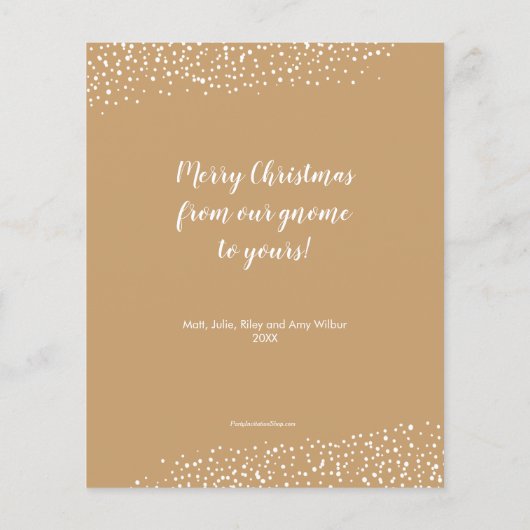 Weihnachtskarte (Rückseite)