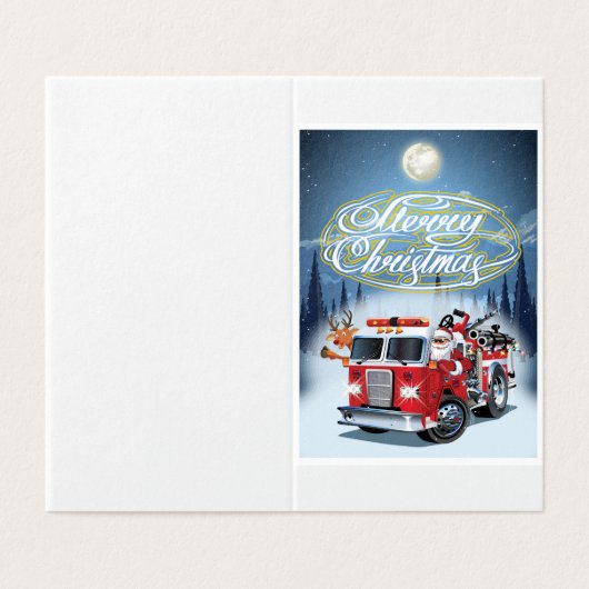 Weihnachtskarte (Außenseite Aufgefaltet)