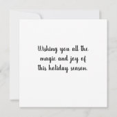 Weihnachtskarte (Rückseite)