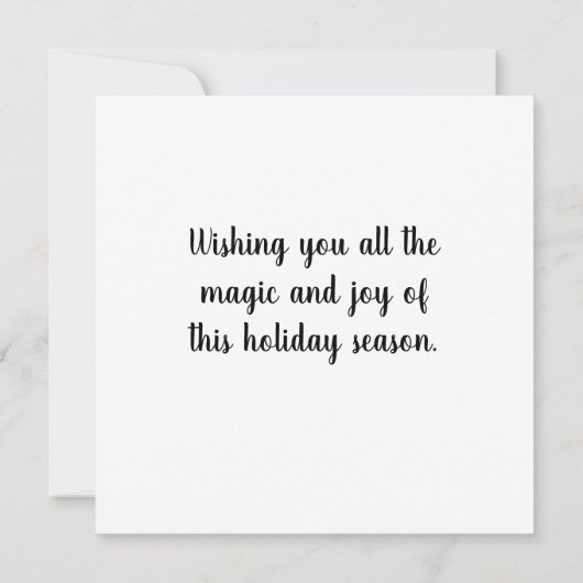 Weihnachtskarte (Rückseite)