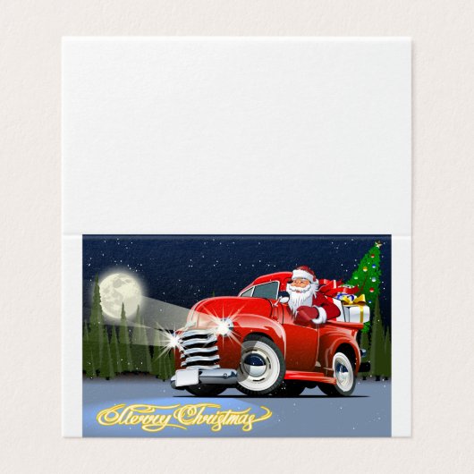 Weihnachtskarte (Außenseite Aufgefaltet)