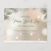 Weihnachtskarte (Rückseite)