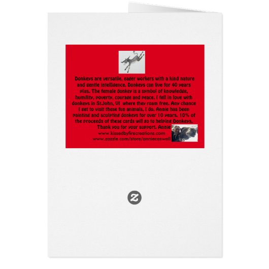 Weihnachtskarte (Hinten)