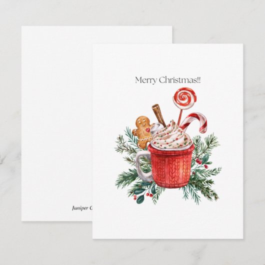 Weihnachtskarte (Vorne/Hinten)