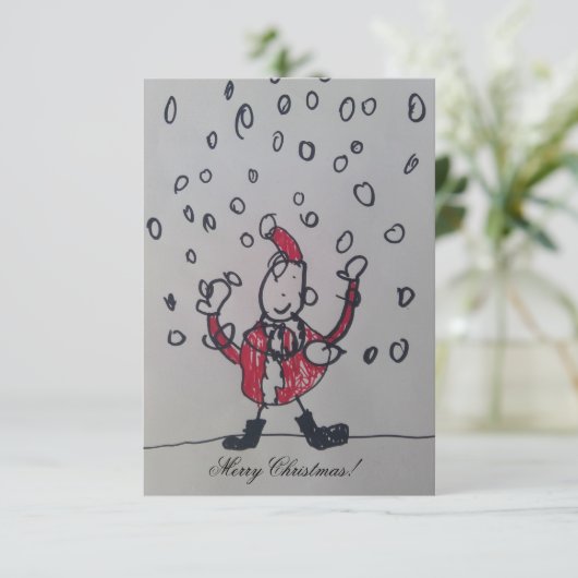 Weihnachtskarte (Stehend Vorderseite)