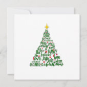 Weihnachtskarte (Rückseite)