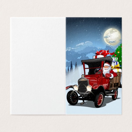 Weihnachtskarte (Außenseite Aufgefaltet)