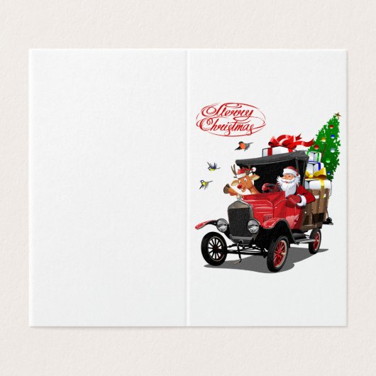 Weihnachtskarte (Außenseite Aufgefaltet)