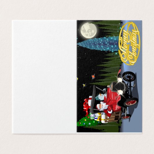 Weihnachtskarte (Außenseite Aufgefaltet)