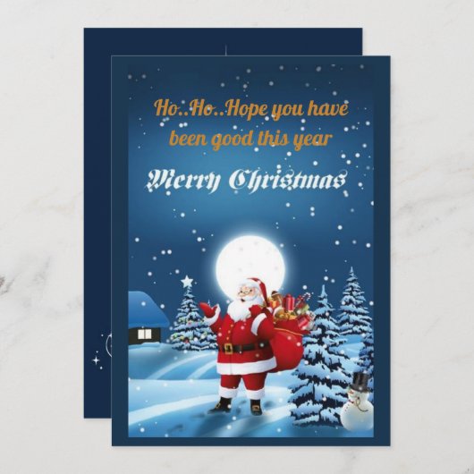 Weihnachtskarte (Vorne/Hinten)