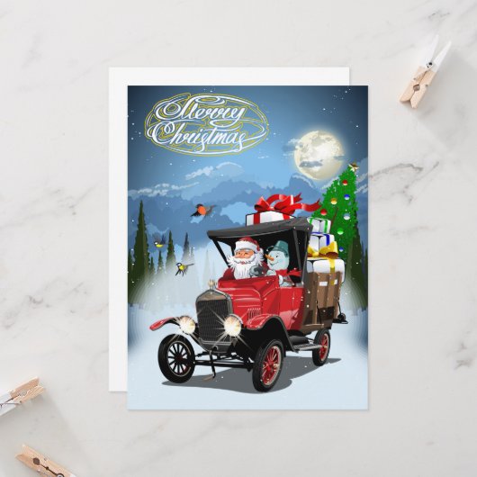 Weihnachtskarte (Vorderseite/Rückseite Beispiel)